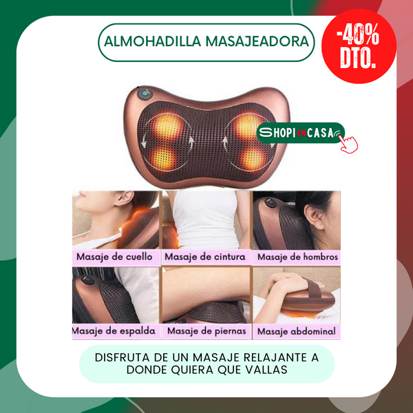 Almohadilla masajeadora 40% OFF